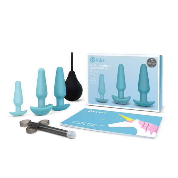 b-Vibe 7-Piece Anal Training & Education Set Teal