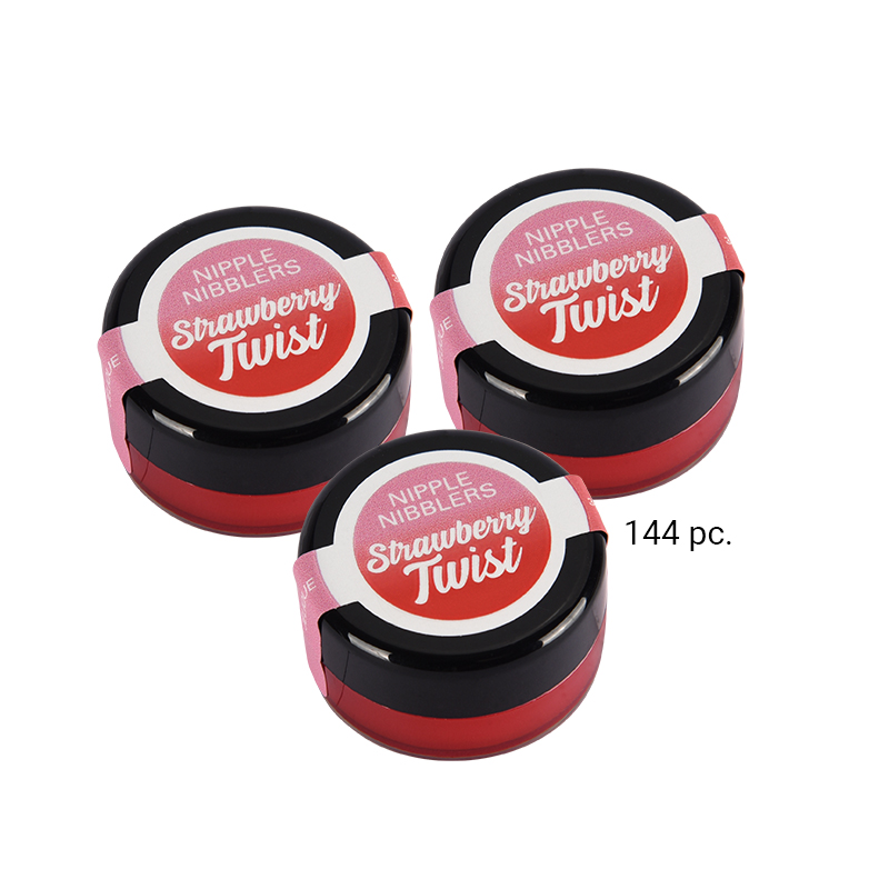 Jelique Nipple Nibbler Cool Tingle Balm Strawberry Twist (Bulk Pack/144 pcs) 3 g