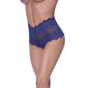 Magic Silk Berrylicious Split Crotch Lace Boyshort Blueberry S/M