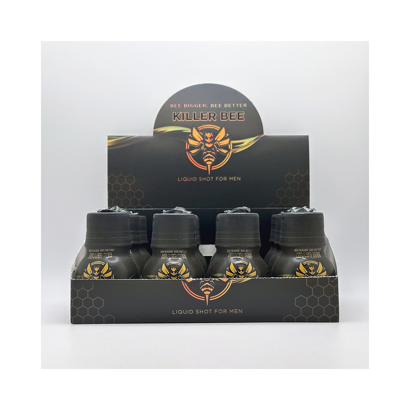 Killer Bee Male Enhancer Liquid Shots 12 Bottles Per Display
