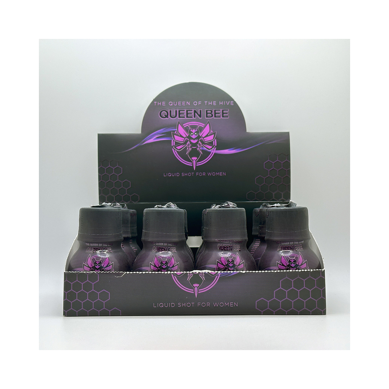 Queen Bee Female Enhancer Liquid Shots 12 Bottles Per Display